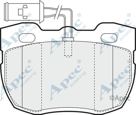 APEC BRAKING Bremžu uzliku kompl., Disku bremzes PAD592